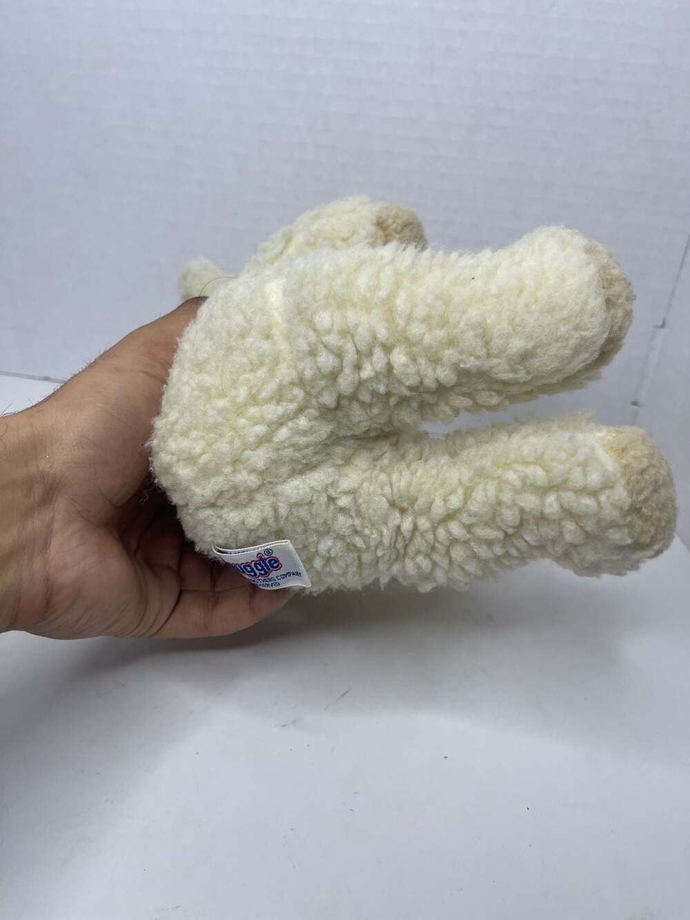 Vintage 1985 Russ Berrie Snuggle Bear Plush Fabric Softener Mascot 8” - Picture 6 of 8